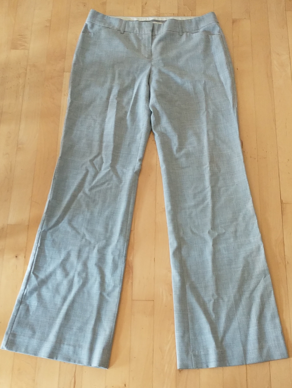 Express Wide-Leg Dress Pants - Light Gray